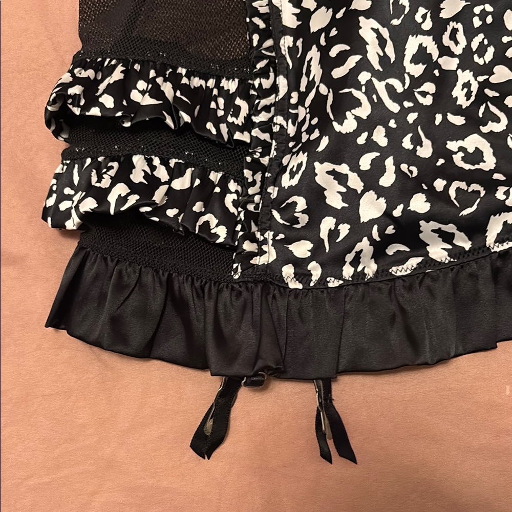 Victoria’s Secret NWT Black and White Leopard Print Bustier - Picture 3 of 7